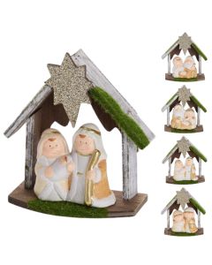 Nativity, polyresin, 13.5x6.5x15.5 cm