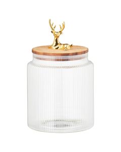 Cookie holder, Christmas motifs, glass, , deer handle