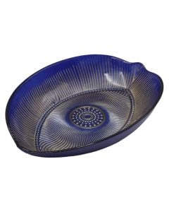 Pjate dekorative, Eye, ngjyre blu me gold, 15x21 cm