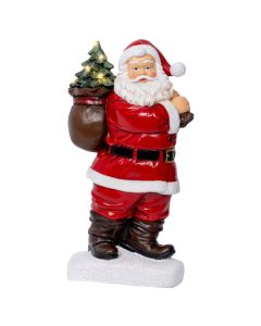 Personazh dekorues, Poliresine, Santa, L.9cm x W.17cm x H.30cm