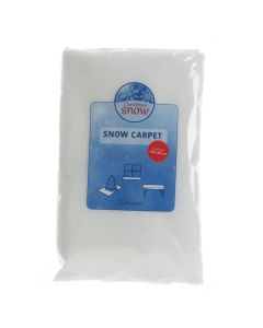 Snow carpet, polyester, white color, L.100cm x W.80cm x H.0.2cm