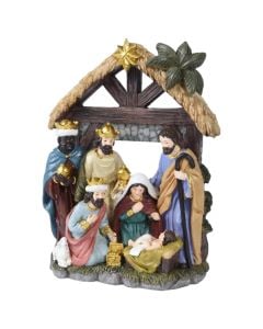 Decorative figure, Nativity, polyresin, L.16cm x W.7cm x H.20.5cm