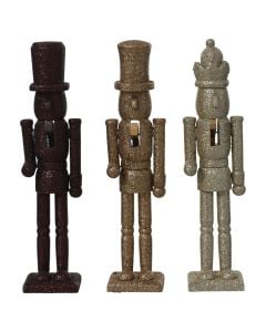 Arrethyes dekorues, njgyre e zeze, gold, rose gold e gliter, L.5.5cm x W.4.5cm x H.22cm