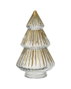 Objekt dekorues, Peme Viti i Ri, qeramike, ngjyre e bardhe, D.12.5cm x H.22cm