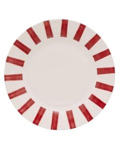 Cherry serving plate, porcelain, white/red, Dia. 26.8 x H 2.4 cm