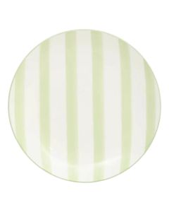 Charlie dessert plate, porcelain, white/green, Dia. 19 x H 2.3 cm