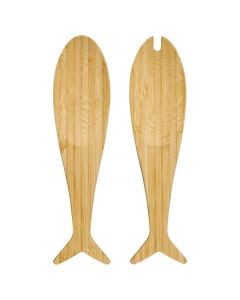 Oceania salad servers (Pck2), bamboo, natural, 6.2x0.9x25 cm