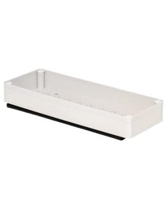 Organizues rafti me tërheqje Stora, çelik/ABS, bezhë, 13.3x37.7x6.2 cm