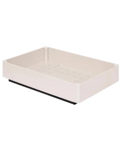 Organizues rafti me tërheqje Stora, çelik/ABS, bezhë, 26.9x40x8.2 cm