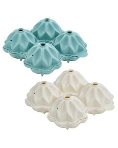 Relief ice cubes mould, silicone, assorted colors, 15.5x15.5x7 cm