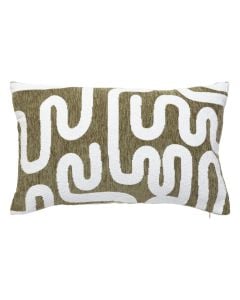 Jeni decorative cushion cover, polyester, khaki green, 30x50 cm