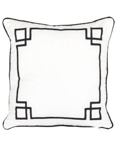 The Palm Resort decorative pillow, polyester/rayon, white, 40x40 cm