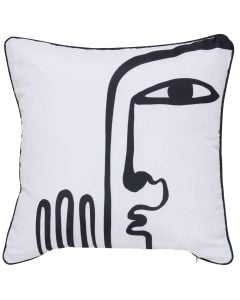 Nolan decorative pillow for outdoor use, polyester, white, 40x40 cm