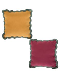 Cherry decorative pillow, cotton/polyester, assorted colors, 38x38 cm