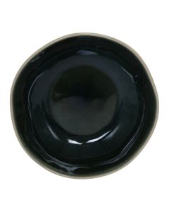 Tella soup plate, stoneware, dark green, Dia. 18.8 x H 5.4 cm