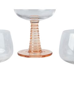 Gotë vere Fleur, qelq, ngjyra të ndryshme, Dia. 8.8 x H 13.5 cm