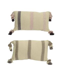 Decorative pillow, cotton, assorted colors, 30x50 cm