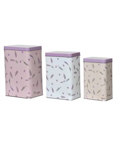 Storage container for sugar/coffee/tea, metalic, assorted colors, 9.5x12.7x18.5 cm