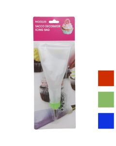 Kone kremi mbushëse për ëmbëlsira me 3 koka, plastike, e bardhë/e kuqe, 28x16.5 cm
