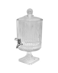 Dispencer me rubinet, qelq, transparente, 4.5 L / Dia.20 x H 39 cm