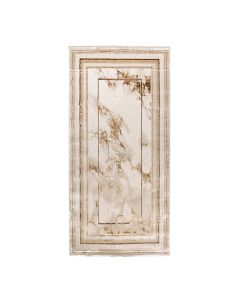 Lowa rug, polyester, cream/tile, 80x150 cm
