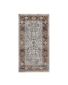 Meredith rug, shrink polyester, heatset, cream/blue, 80x150 cm