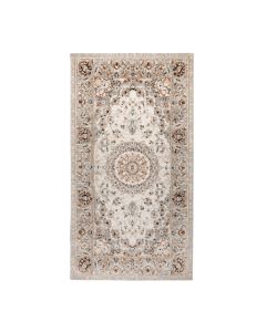 Meredith rug, shrink polyester, heatset, cream/gold, 80x150 cm
