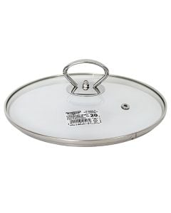 Pot lid Etherna, glass/stainless steel, transparent/silver color, Dia. 20 cm