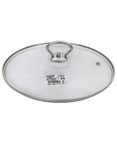 Pot lid Etherna, glass/stainless steel, transparent/silver color, Dia. 24 cm
