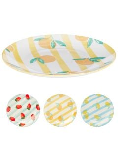 Serving plate Fruits, porcelain, assorted colors, Dia. 27 cm