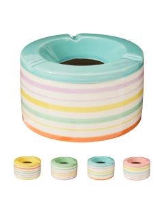 Ashtray, dolomite, assorted colors, Dia. 14 x H 7.5 cm