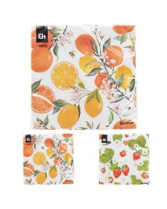 Peceta tavoline Fruits (PK16), letër, shumëngjyrësh, 33x33 cm