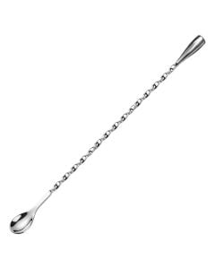 Bar spoon, stainless steel, silver color, 30 cm