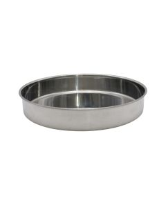 Baking pan, stainless steel, silver color, Dia. 28 x 5.3 cm