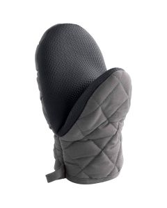Pinch kitchen gloves Cuistot, cotton, grey, 24.5x14.5 cm