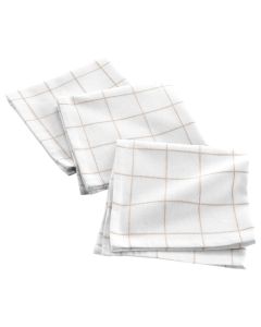 Table napkins Axel (Pck 3), cotton/polyester, white, 40x40 cm