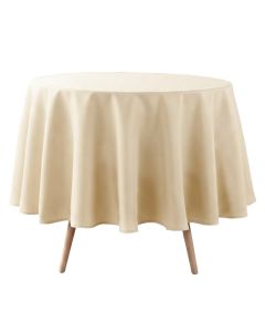 Tablecloth Essentiel, polyester, beige, Dia. 180 cm
