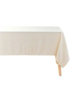 Tablecloth Pauline, polyester/linen, natural, 140x240 cm