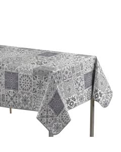 Mbulesë tavoline Persane, PVC, gri, 140x240 cm