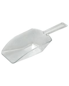 Ice shovel, plastic, transparent, 25x7 cm