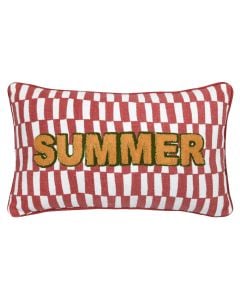 Maota decorative pillow, 55% cotton/45% polyester, brick color, 30x50 cm