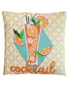 Sofresh decorative pillow for outdoor use, 55% cotton/45% polyester, yellow, 45x45 cm