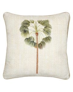 Casablanca decorative pillow, 100% cotton, multicolored with palm pattern, 40x40 cm