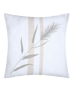 Pampa decorative pillow, 55% cotton/45% polyester, white, 50x50 cm