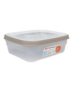 Tas me kapak për ruajtje ushqimi në frigorifer Ciao Fresco, plastike, e bardhë/gri/transparente, 1.2 L / 20x15.5x6 cm