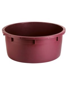 Big tub, plastic, burgundy, 130 L / Dia. 80 x H 34 cm