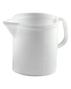 Measuring jug, plastic, white, 1 L / Dia. 11 x H 13.5 cm