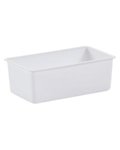 Professional fridge basin, plastic, white, 1 L / 22x12x8 cm