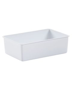 Professional fridge basin, plastic, white, 4 L / 30x20x10 cm