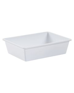 Professional fridge basin, plastic, white, 10 L / 40x30x10 cm